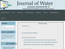 Tablet Screenshot of journalofwater.com